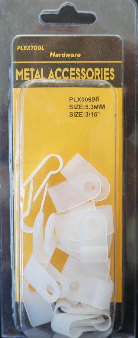 3/16" Plastic Wire Clamps, 20/Pack - 1