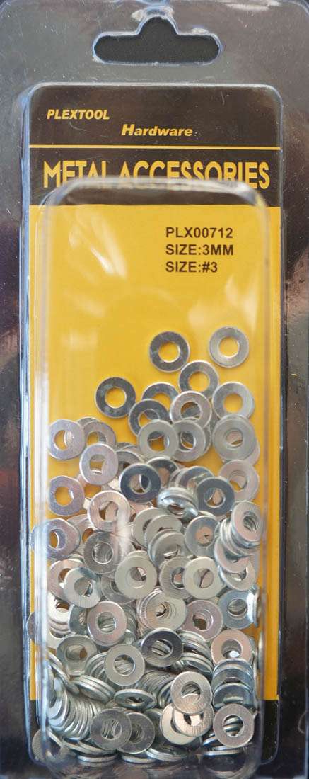 #3 Flat Washers, 240/Pack - 1
