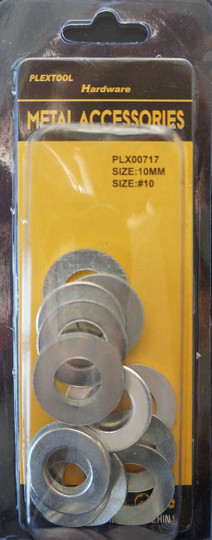 #10 Flat Washers, 17/Pack - 1