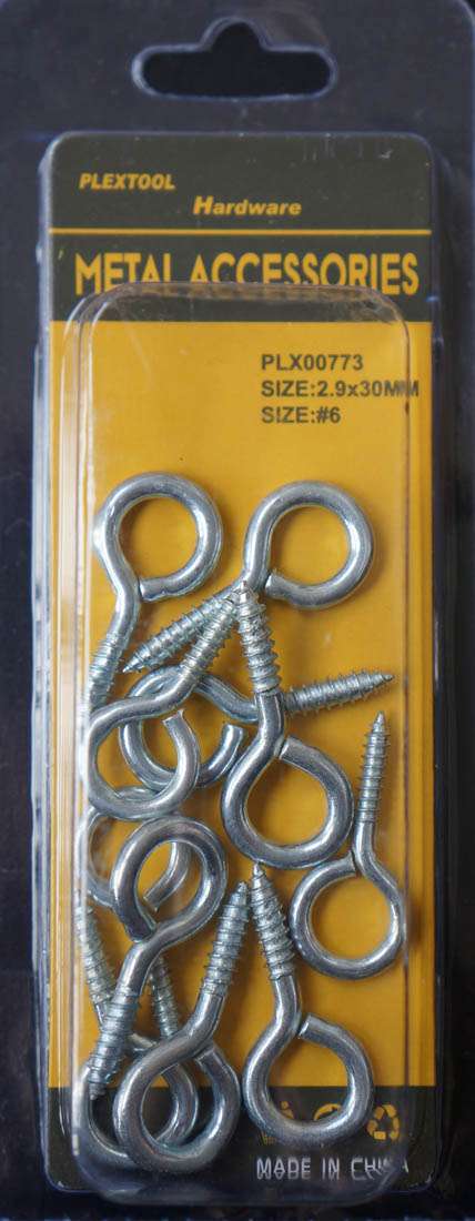 #6 Eye Lag Screws, 11/Pack - 1