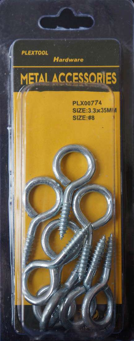 #8 Eye Lag Screws, 9/Pack - 1