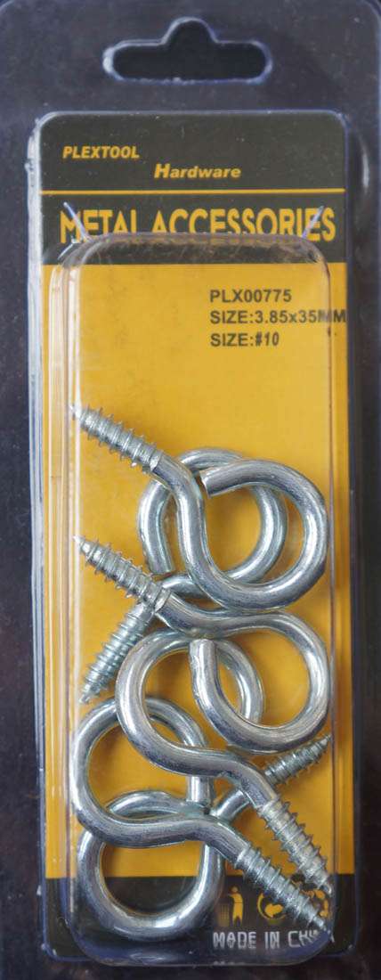 #10 Eye Lag Screws, 6/Pack - 1