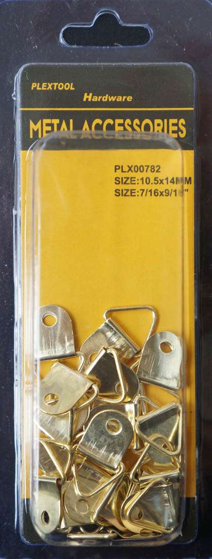 7/16" x 9/16" Triangle D-Ring Picture Hangers, 23/Pack - 1
