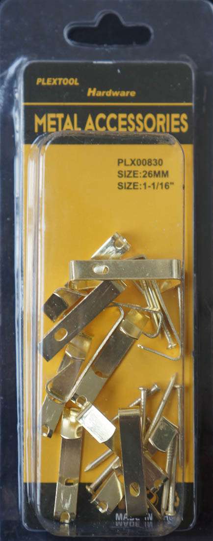 1-1/16" Picture Hangers with Nail, 12/Pack - 1