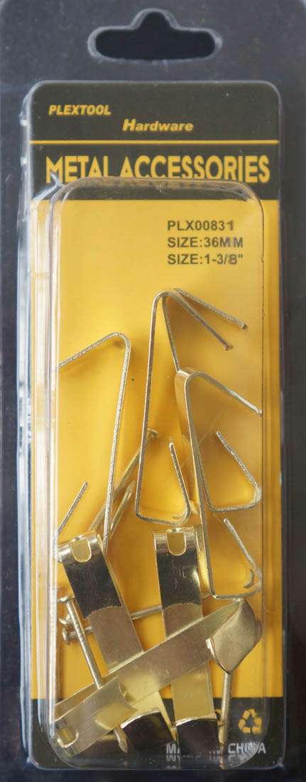 1-3/8" Picture Hangers with Nail, 7/Pack - 1