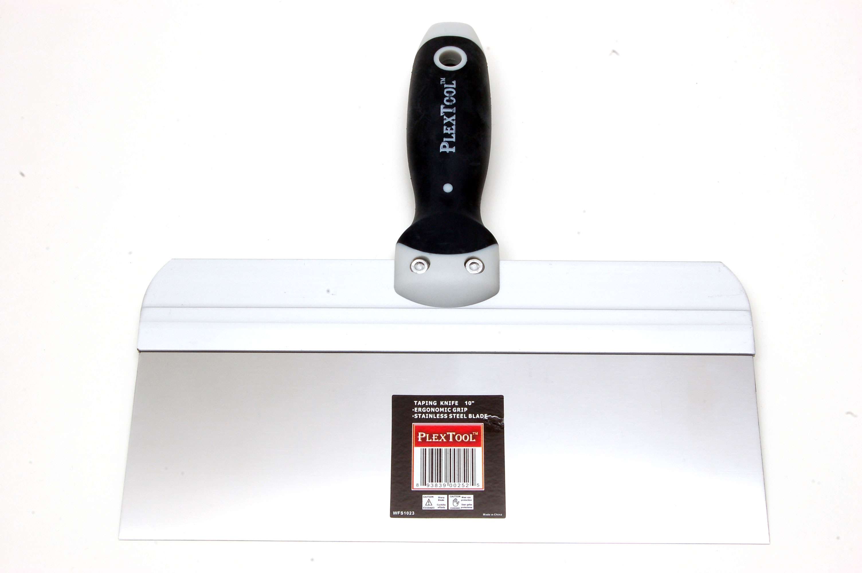 10" Stainless Steel Soft Grip Handle Taping Knife - 1