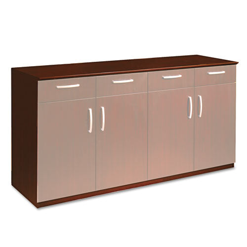 Mayline - Wood Veneer Buffet Credenza Cabinet, 72w x 22d x 36h, Sierra Cherry, Sold as 1 EA