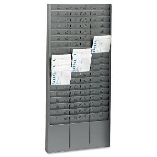 Steel Time Card Rack with Adjustable Dividers, 5" Pockets, Sold as 1 Each