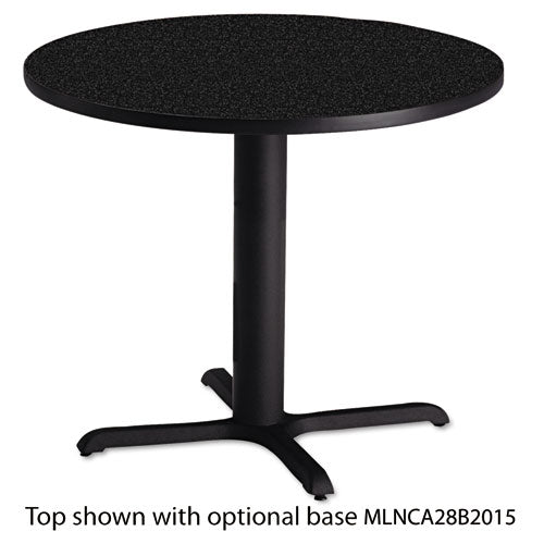 Bistro Series 36" Round Laminate Table Top, Charcoal Anthracite, Sold as 1 Each