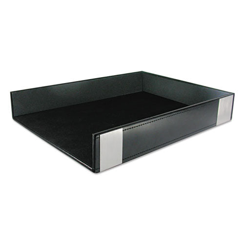 Architect Line Letter Tray, Black/Silver, Sold as 1 Each
