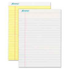 Ampad Basic Perforated Writing Pads, Sold as 1 Dozen, 12 Pad per Dozen 