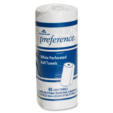 Bleached Towels, 2-Ply, 85 Sheets/Roll,30/CT,WE, Sold as 1 Carton, 85 Each per Carton