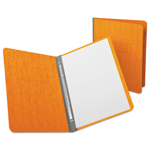 PressGuard Report Cover, Prong Clip, Letter, 3" Capacity, Tangerine, Sold as 1 Each
