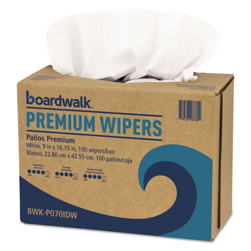 Hydrospun Wipers, White, 9 x 16 3/4, 1000/Carton, Sold as 1 Carton, 1000 Each per Carton