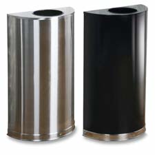 Rubbermaid Commercial SO1220PL Open Top Indoor Waste Receptacle, Sold as 1 Each