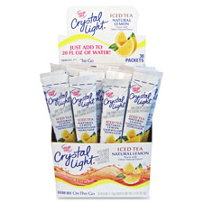 Crystal Light On-The-Go Iced Tea Mix Sticks, Sold as 1 Box, 30 Each per Box