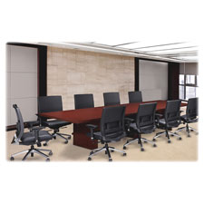 Lorell Modular Mahogany Conference Table, Sold as 1 Each