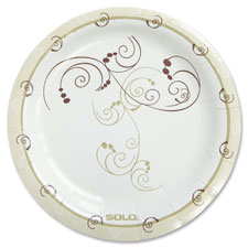 Solo Heavyweight Paper Plates, Sold as 1 Package, 125 Each per Package
