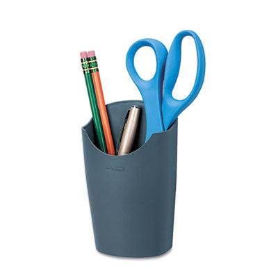 Fellowes - Plastic Partition Additions Pencil Cup, 3 1/2 x 5 9/16, Graphite, Sold as 1 EA