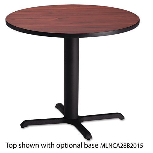 Bistro Series 30" Round Laminate Table Top, Mahogany, Sold as 1 Each