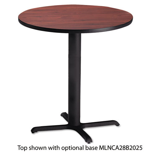 Bistro Series 36" Round Laminate Table Top, Mahogany, Sold as 1 Each