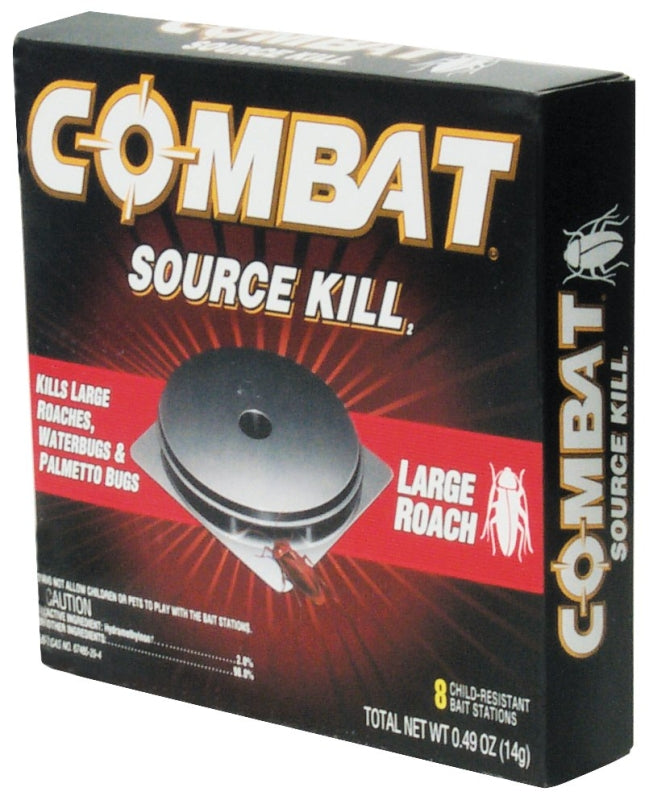 Source Kill Large Roach Killing System, Child-Resistant Disc, 8/Box, 12 Boxes/Carton