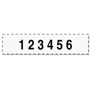 Professional Self-Inking Numberer, Six Bands/Digits, Type Size: 1 1/2, Black - 