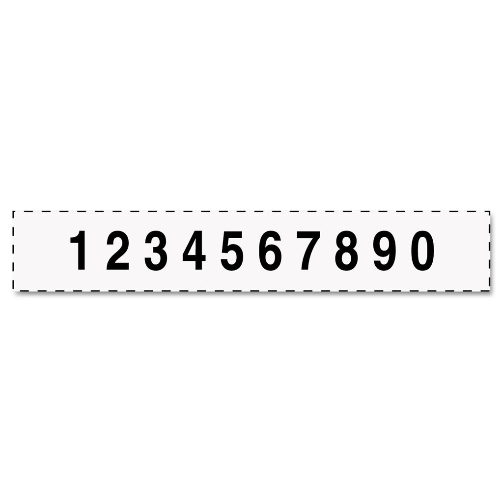 Professional Self-Inking Numberer, Ten Bands/Digits, Type Size: 2, Black - 
