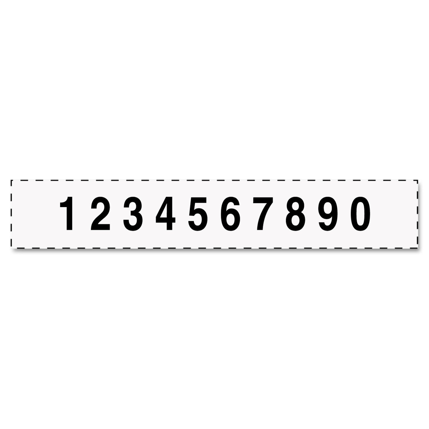 Professional Self-Inking Numberer, Ten Bands/Digits, Type Size: 2, Black - 