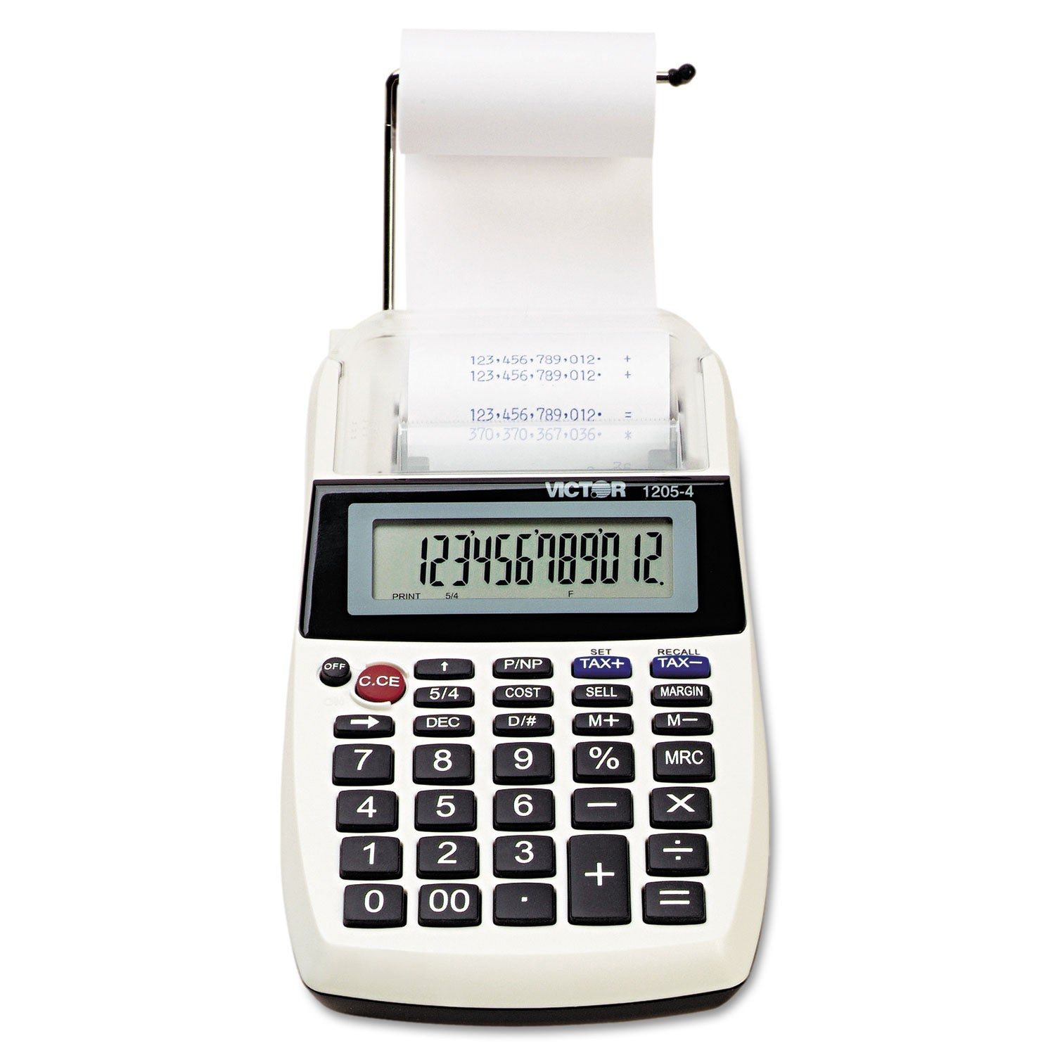 1205-4 Palm/Desktop One-Color Printing Calculator, Black Print, 2 Lines/Sec - 