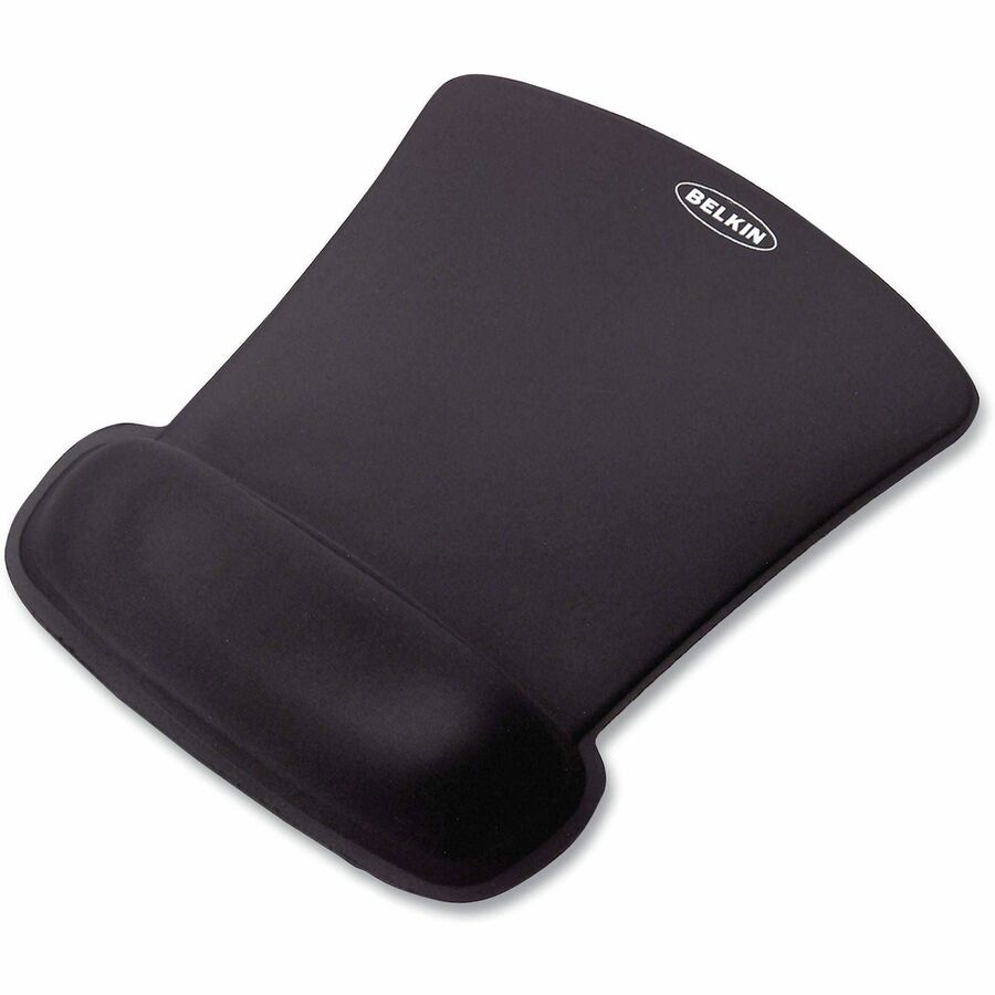 WaveRest Gel Mouse Pad with Wrist Rest, 9.3 x 11.9, Black