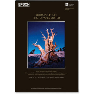 Ultra Premium Photo Paper, 10 mil, 13 x 19, Luster White, 50/Pack