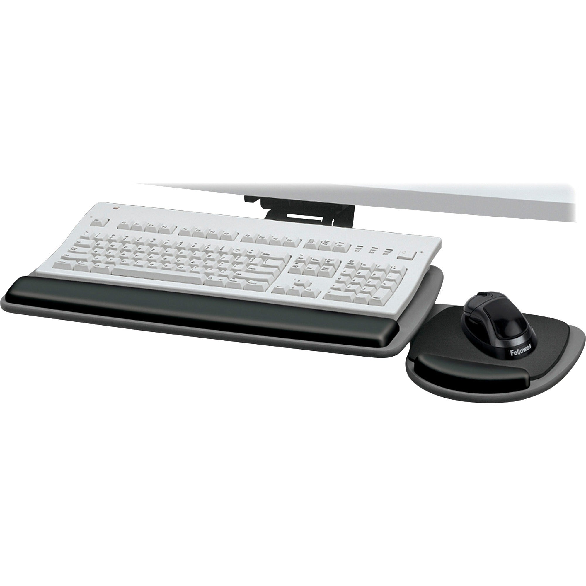 Adjustable Standard Keyboard Platform, 20.25w x 11.13d, Graphite/Black