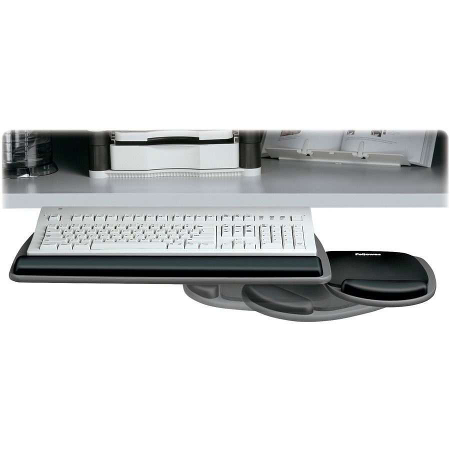 Adjustable Standard Keyboard Platform, 20.25w x 11.13d, Graphite/Black