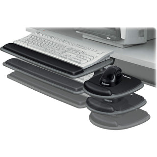Adjustable Standard Keyboard Platform, 20.25w x 11.13d, Graphite/Black