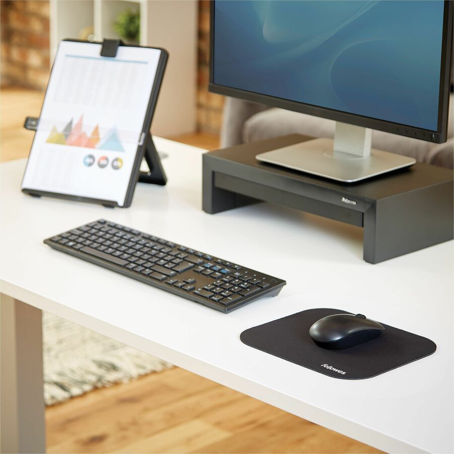 Polyester Mouse Pad, 9 x 8, Black