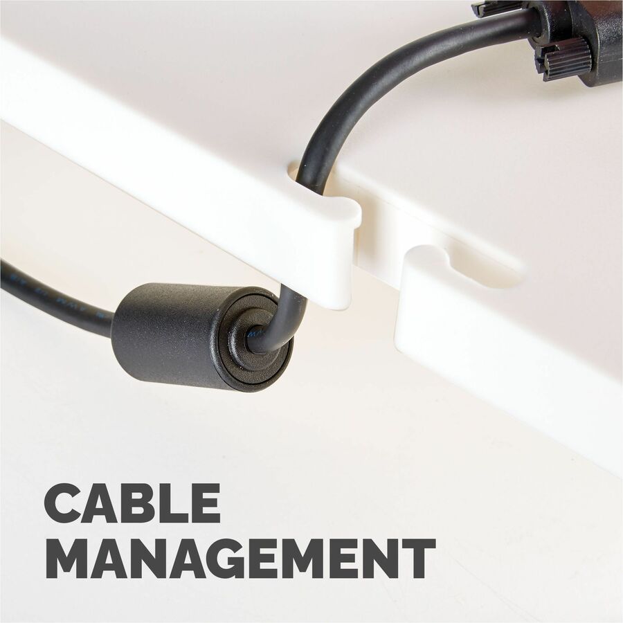 Standard Monitor Riser, For 21" Monitors, 13.38" x 13.63" x 2" to 4", Platinum/Graphite, Supports 60 lbs