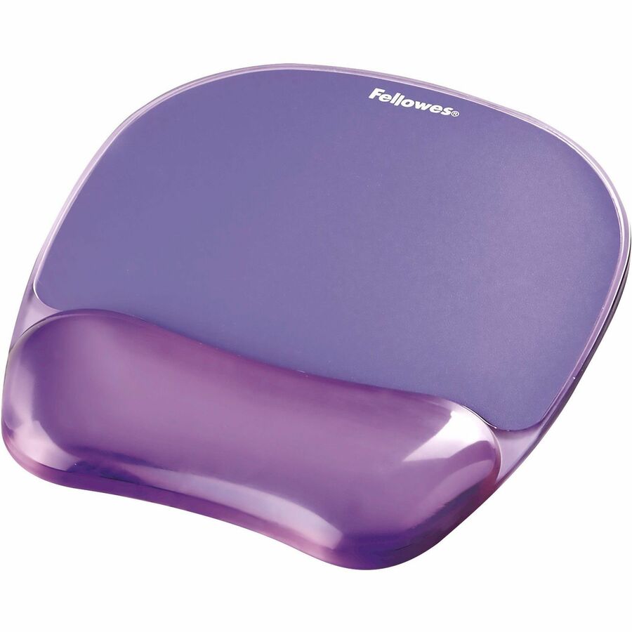 Gel Crystals Mouse Pad with Wrist Rest, 7.87 x 9.18, Purple