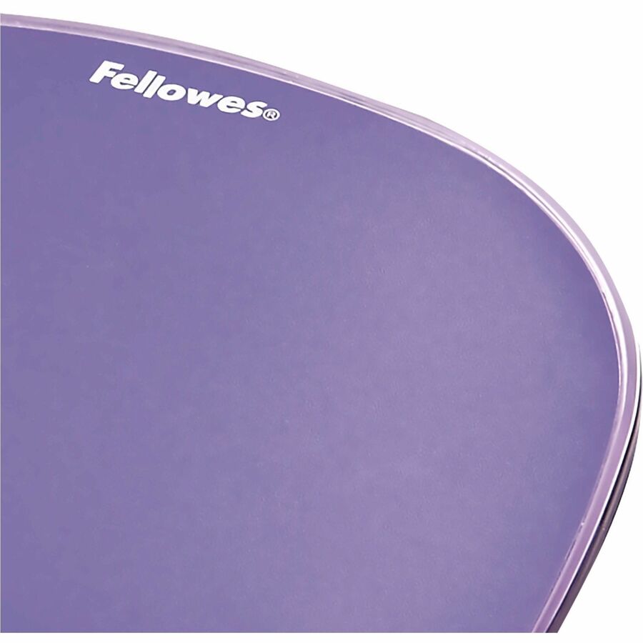 Gel Crystals Mouse Pad with Wrist Rest, 7.87 x 9.18, Purple