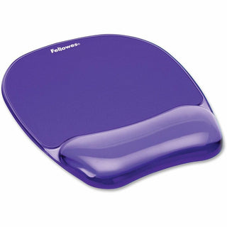 Gel Crystals Mouse Pad with Wrist Rest, 7.87 x 9.18, Purple