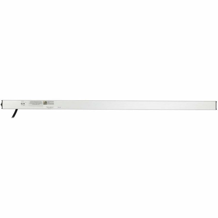 Vertical Power Strip, 12 Outlets, 15 ft Cord, Silver