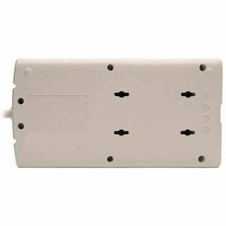 Protect It! Surge Protector, 8 AC Outlets, 8 ft Cord, 1,440 J, Light Gray