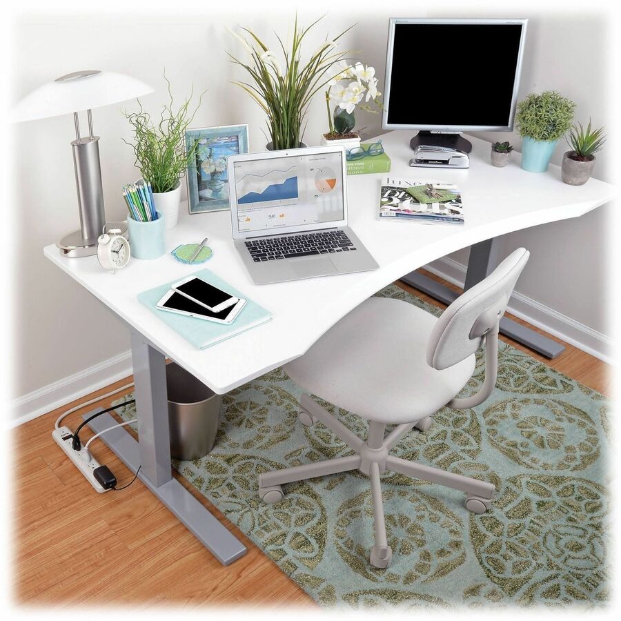 Protect It! Surge Protector, 7 AC Outlets, 6 ft Cord, 1,080 J, Light Gray