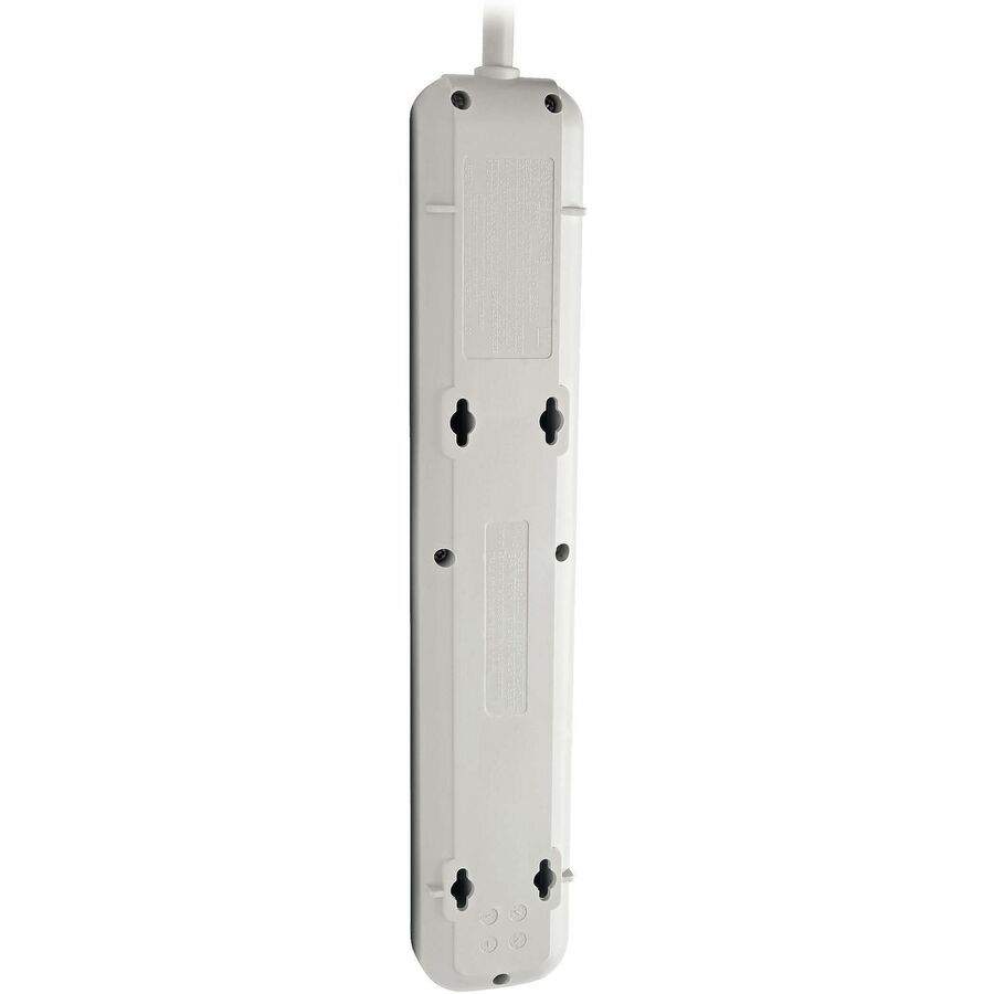 Protect It! Surge Protector, 7 AC Outlets, 6 ft Cord, 1,080 J, Light Gray
