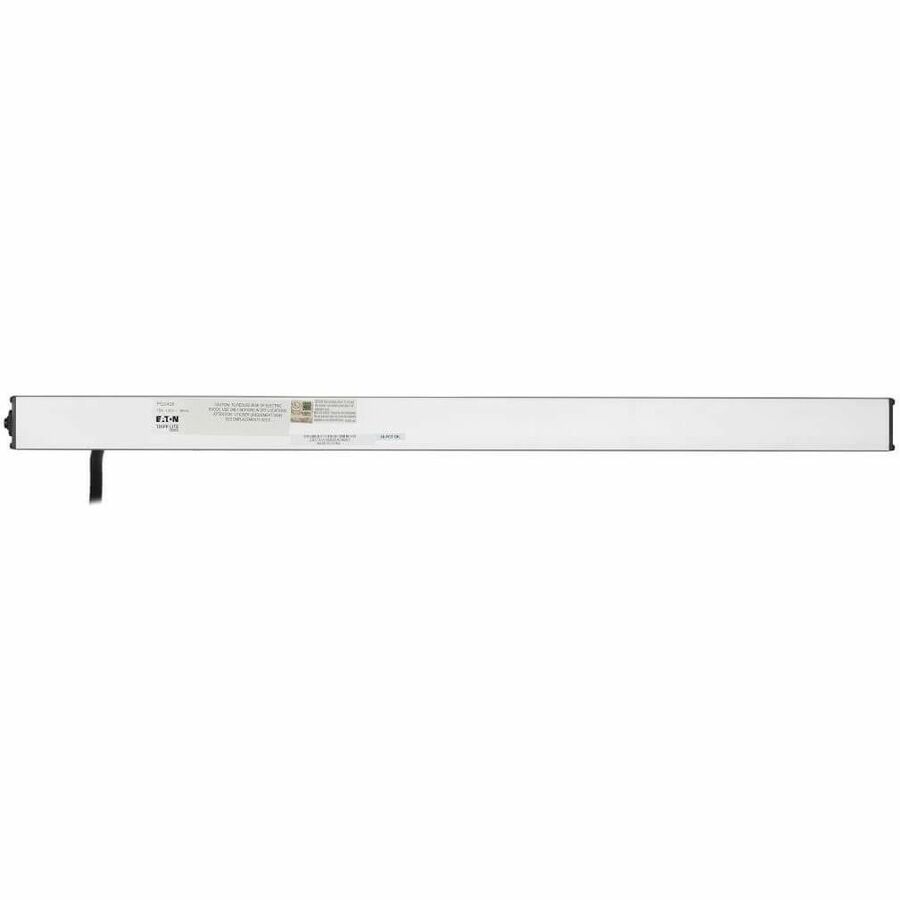 Vertical Power Strip, 8 Outlets, 15 ft Cord, Silver