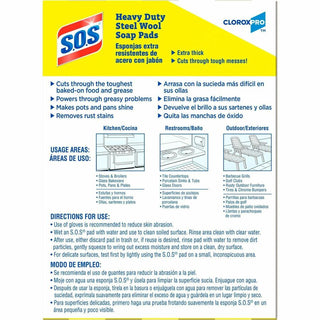 S.O.S. Steel Wool Soap Pads, Sold as 1 Box, 15 Each per Box