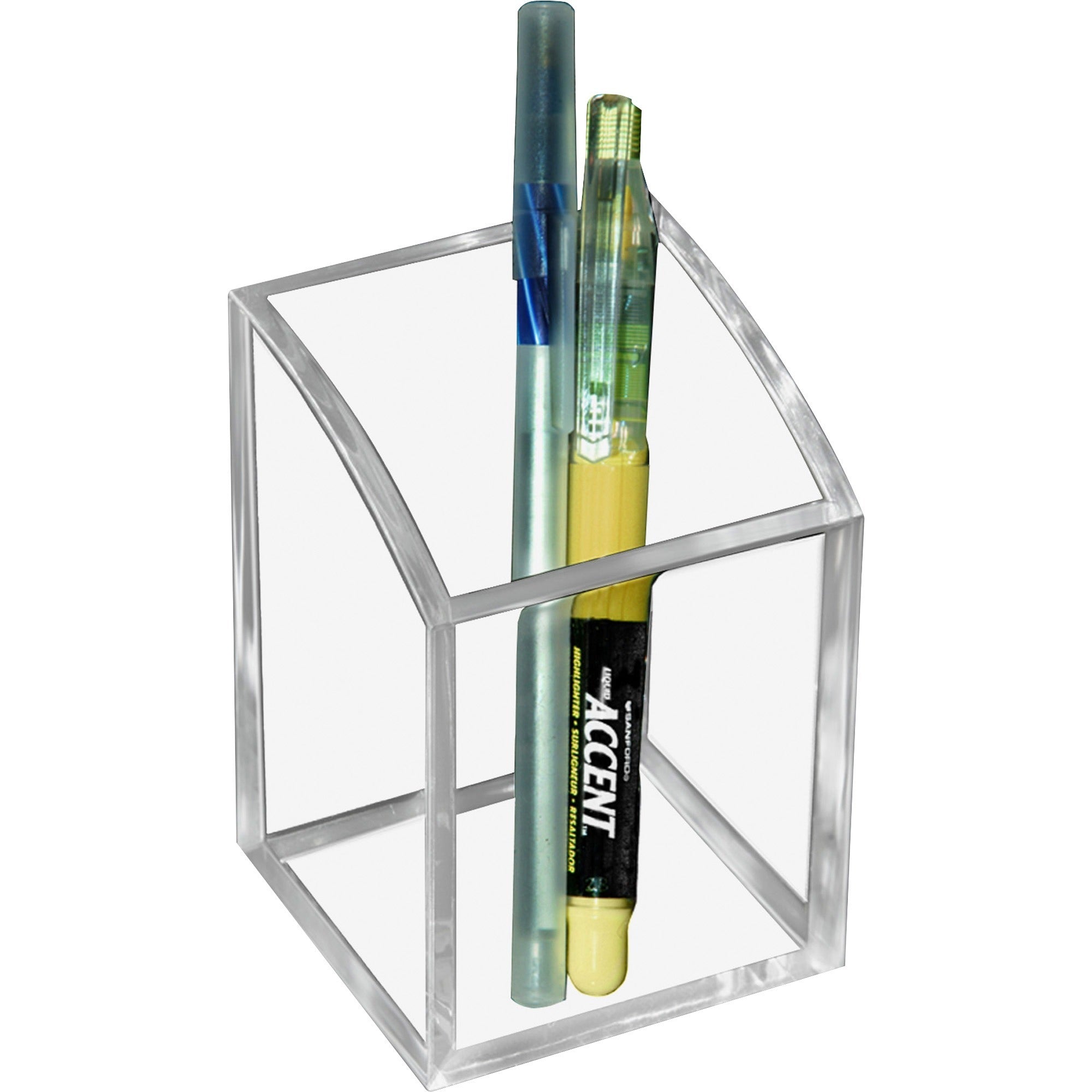 Acrylic Pencil Cup, 2.75 x 2.75 x 4, Clear