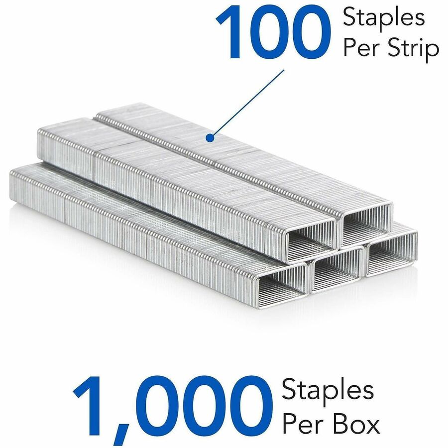 S.F. 13 Heavy-Duty Staples, 0.25" Leg, 0.5" Crown, Steel, 1,000/Box