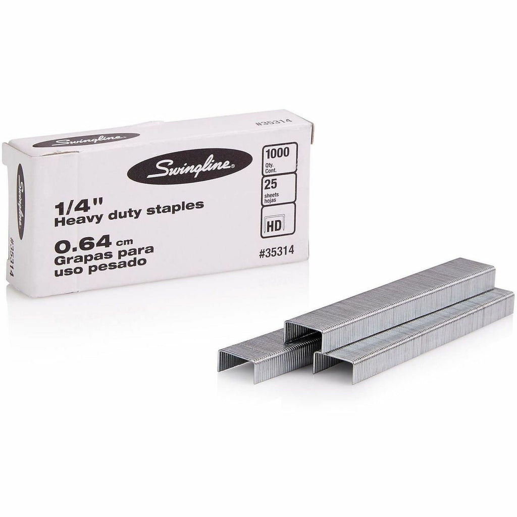 S.F. 13 Heavy-Duty Staples, 0.25" Leg, 0.5" Crown, Steel, 1,000/Box