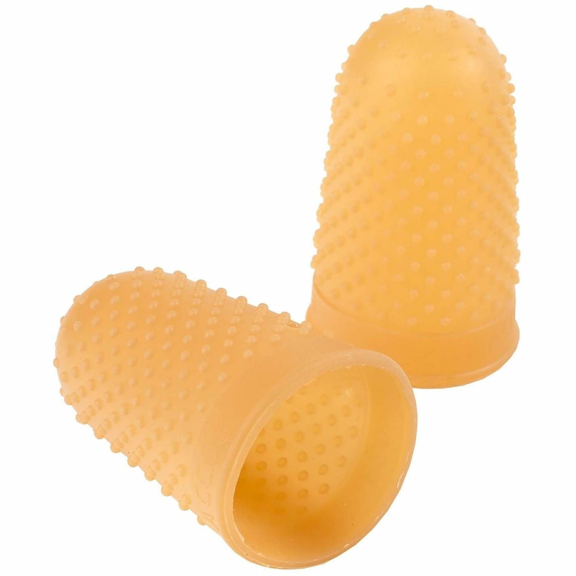 Swingline Rubber Finger Tips - #11 with 0.56" Diameter - Small Size - Rubber - Amber - 1 Dozen